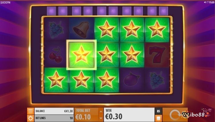 Đây là trò chơi slot có 10 hàng thanh toán đầu tiên của Quickspin