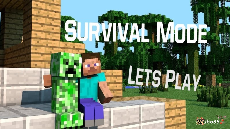 Minecraft (Survival Mode) giúp bạn thoả sức khám phá trong đồ hoạ khối vuông